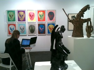 A booth at the Armory Show