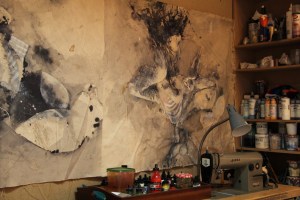 At Myles Bennett's loft