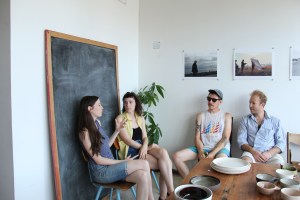 Artists at Clamlab's studio. Photo by Natalie Burlutskaya (c) 2013 for re:artiste