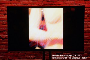 Natalie's artworks demonstrated during the Opening