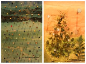 Fragments of Darlene Charneco's artworks