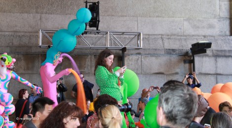 Sonia Clark of Unicycle Productions, sending pictures to the World!