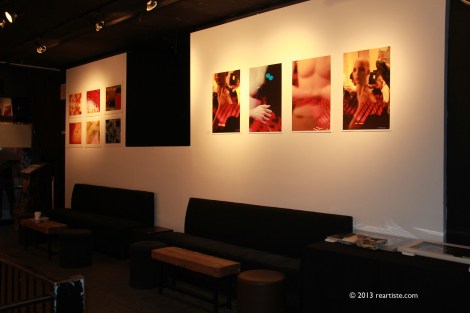 Before the show. Rajmohan's wall and Natalie's wall.