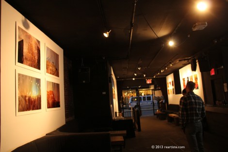 Before the show. Aaron Smith's wall.