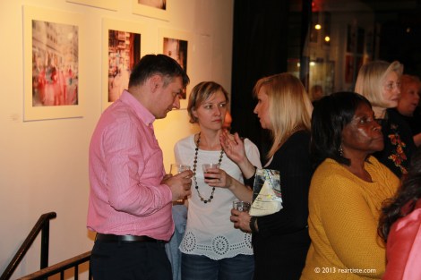 At the Opening, with the owners of Kurant Wine Bar and Kitchen