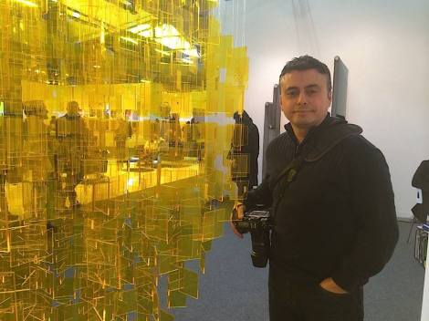 Alvaro Montagna of RE:ARTISTE at The Armory Show.