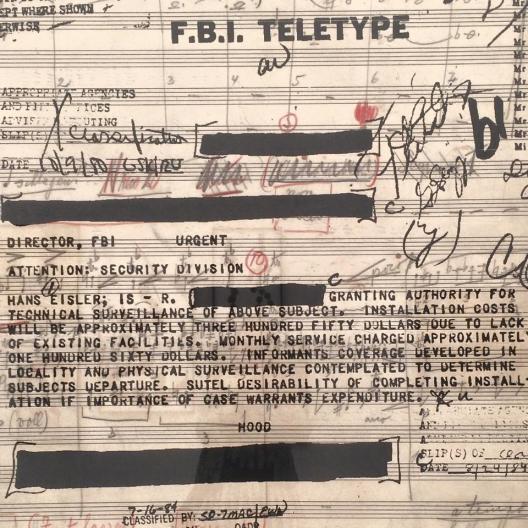 The Tanya Bonakdar Gallery at Frieze-2015 (a fragment of the artwork by Susan Philipsz).