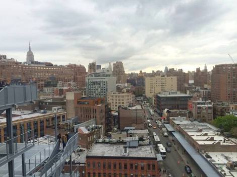 The view from the terrace on the 8th floor of the new Whitney.
