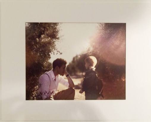 James Miille meeting his younger self. "Life in the Rabbit Hole" Photography Show.