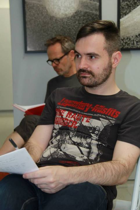 Artists Igor Kovalyov and Pierre Yve Linot at the RE:ARTISTE's coaching session