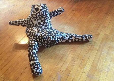 Paper-mache sculpture by Bernice Sokol Kramer, GIAF15